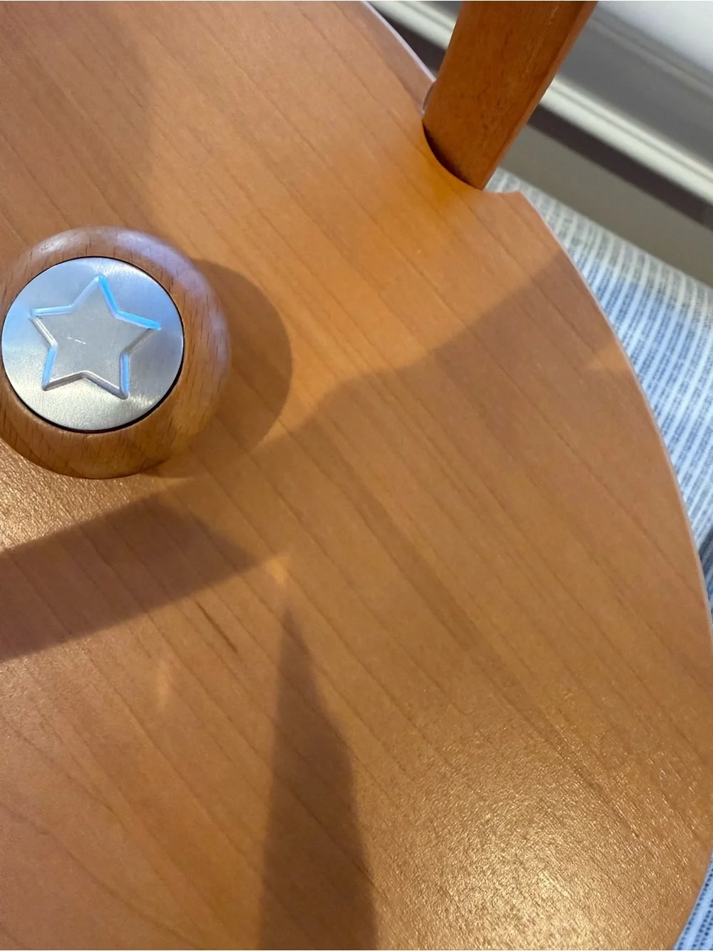 Longaberger Honey Oak Basket with Blue Star Charm